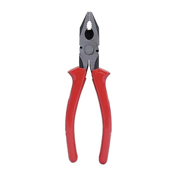 Taparia Steel 185mm Combination Plier with Joint Cutter Red and Black - LXINDIA.COM