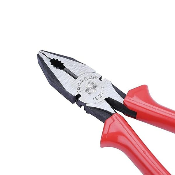 Taparia Steel 185mm Combination Plier with Joint Cutter Red and Black2 - LXINDIA.COM