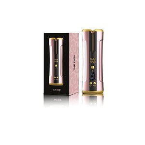 Tash Hair Twirl Automatic Cordless Curling Iron With Ceramic Barrel Blush - LXINDIA.COM