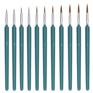 TecoKart 11PCS Painting Brush Set with Ergonomic Handle - LXINDIA.COM