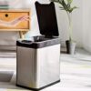 The Better Home 12L Dustbin For Kitchen Bathroom Silver - LXINDIA.COM