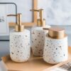 The Better Home Ceramic Soap Dispenser 350ML 3Pcs Soap Dispenser 1 1 - LXINDIA.COM