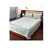 The Curio Street King Size Double BedsheetGreen - LXINDIA.COM