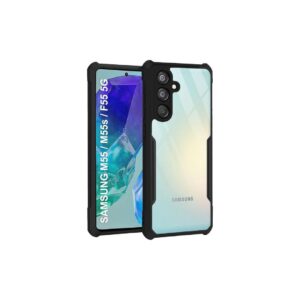 TheGiftKart Crystal Black Back Cover Case for Samsung Galaxy M55 - LXINDIA.COM