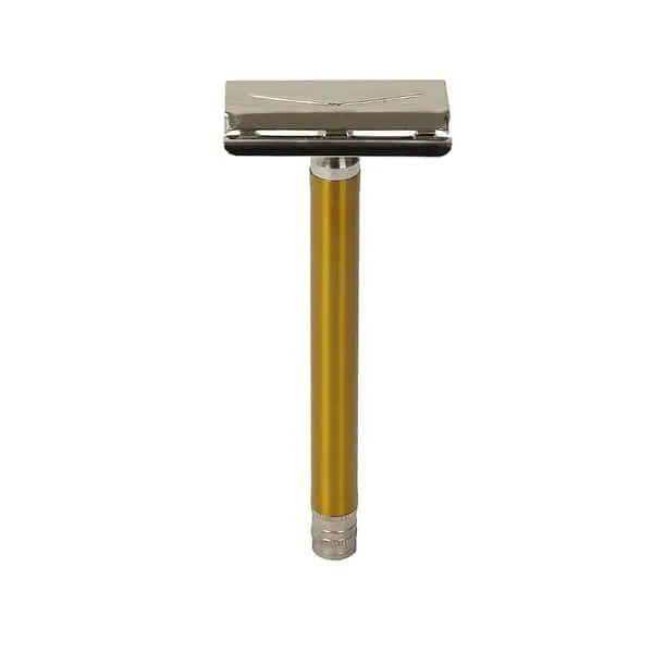 Tinku Double Edge Metal Safety Razor Rust Proof Gold - LXINDIA.COM