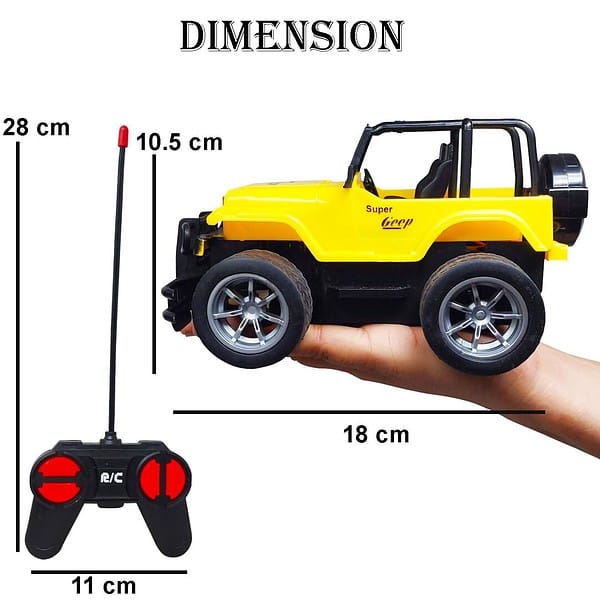 Tisany RC Yellow Truck Jeep B - LXINDIA.COM