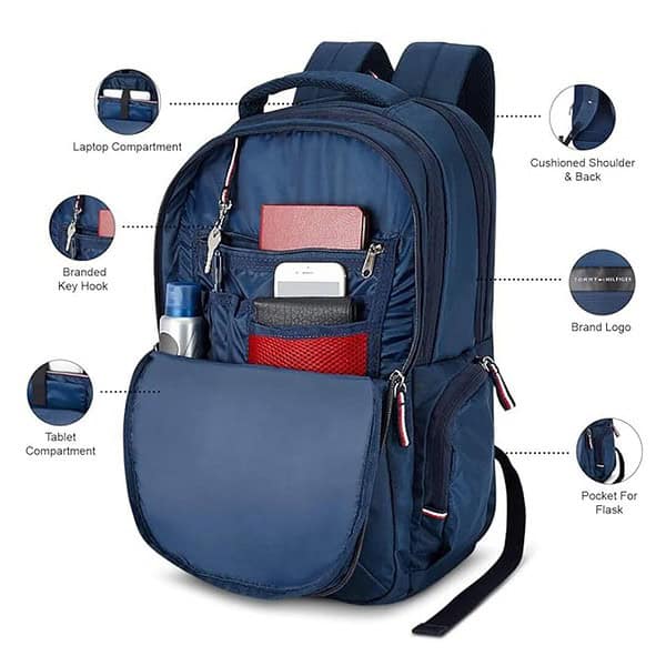 Tommy Hilfiger Joshua 21 Ltrs Navy Laptop Backpack 2 - LXINDIA.COM