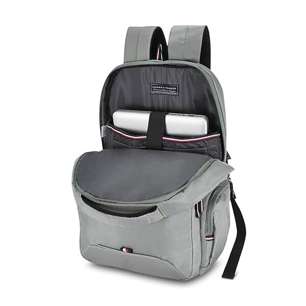 Tommy Hilfiger Joshua 21 Ltrs Navy Laptop Backpack LIGHT GREY 2 - LXINDIA.COM