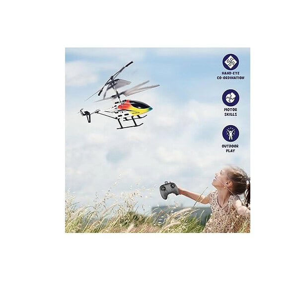 ToyMagic RC Flying Helicopter with Radio Remote Control and Obstacle Avoidance B - LXINDIA.COM