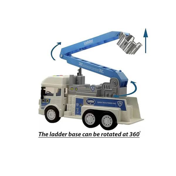 Toyshine 116 Scale Repair Lifter Cum Rescue Ladder Holder Musical Friction Powered Toy Truck B - LXINDIA.COM