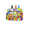 Toyshine 120 pcs 12 Color Wooden Dominos Blocks Set - LXINDIA.COM