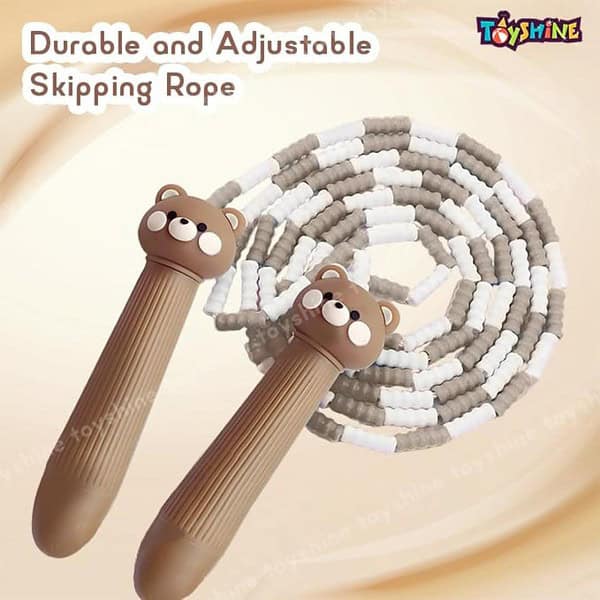 Toyshine Adjustable Length Tangle Free Segmented Pvc Soft Beaded 2.6M Fitness Jump Rope 1 - LXINDIA.COM