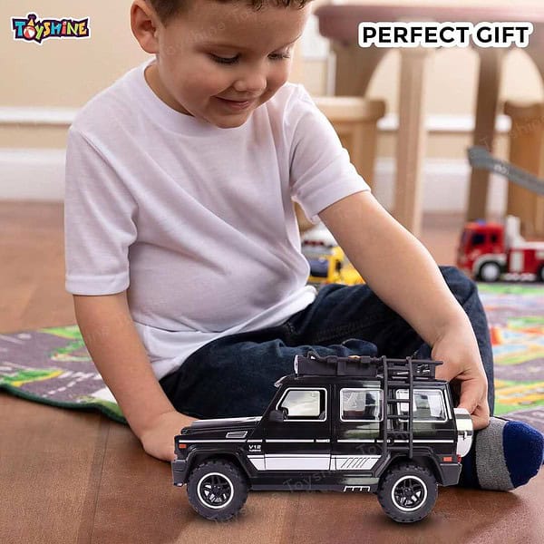 Toyshine Friction Powered Jeep Black A - LXINDIA.COM