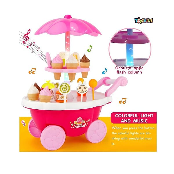 Toyshine Ice Cream Pretend Play Kitchen Set 01 - LXINDIA.COM