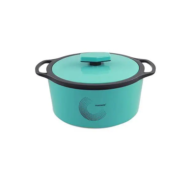 Trueware Orchid Inner Steel Casserole 1100 ML Hotpot Blue - LXINDIA.COM