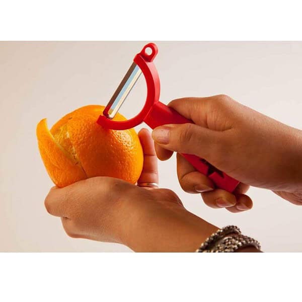 Tupperware Plastic Vegetable Peeler Orange2 - LXINDIA.COM