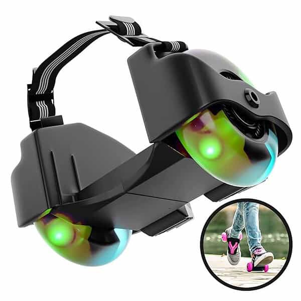 Tygatec Flashing Wheels Roller Skating Gliders with led Wheels Black 1 - LXINDIA.COM