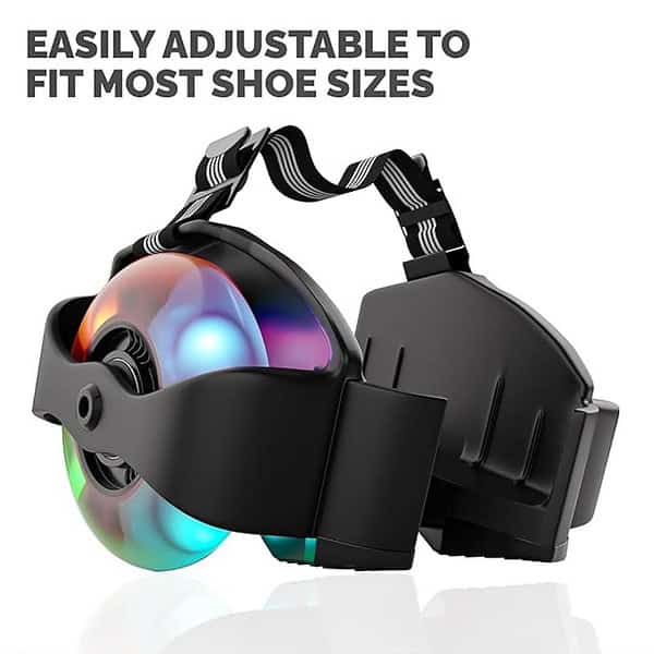 Tygatec Flashing Wheels Roller Skating Gliders with led Wheels Black 3 - LXINDIA.COM