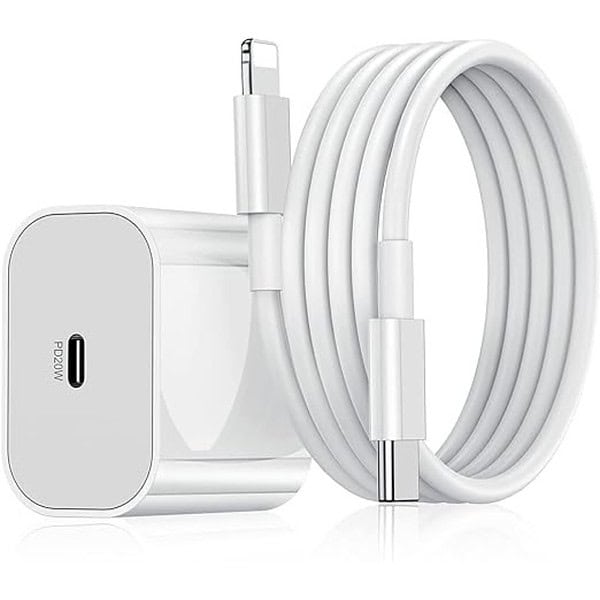 U LIME 20W Charger Adapter Compatible With Apple iPhone With 1 Mtr Data Cable - LXINDIA.COM