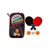 UDKI Table Tennis Racquet Set for Professional Players with 2 Bats 3 Balls Carry Bag Black and Red - LXINDIA.COM