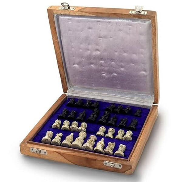 UFC Mart Jaipur Raga Real Makrana Marble Chess Board color wooden 2 - LXINDIA.COM