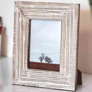 UHUD CRAFTS 4x6 3D Lining Design Solid Wood Picture Frame - LXINDIA.COM