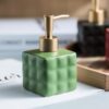 UMAI Dispenser Stoneware Bathroom Shampoo Dispenser Green - LXINDIA.COM