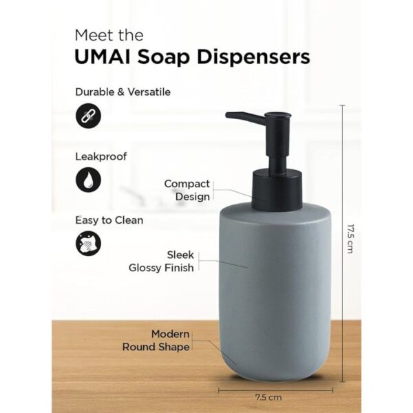 UMAI Liquid Soap Dispenser Grey 2 1 - LXINDIA.COM