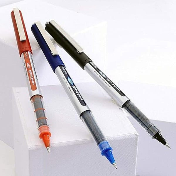 UNI BALL Eye UB150 Roller Ball Pen Blue Black Red and Green Ink Pack of 41 - LXINDIA.COM