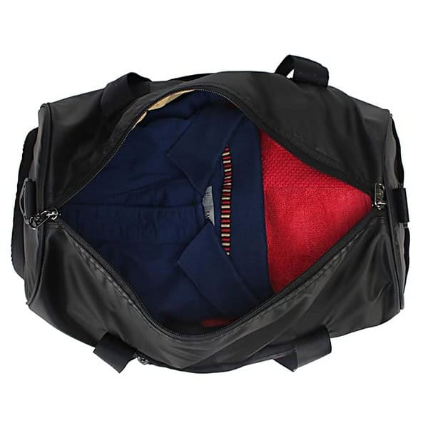 URBAN TRIBE Polyester Fury Gym Bag Black 2 - LXINDIA.COM