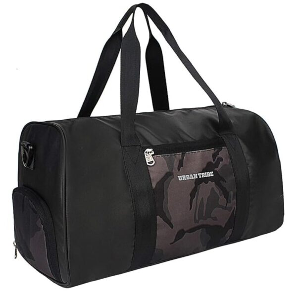 URBAN TRIBE Polyester Fury Gym Bag Black 3 - LXINDIA.COM