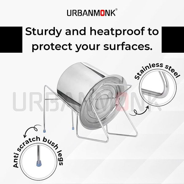 URBANMONK Rice Pot Drainer Stand Kitchen Shelves B - LXINDIA.COM