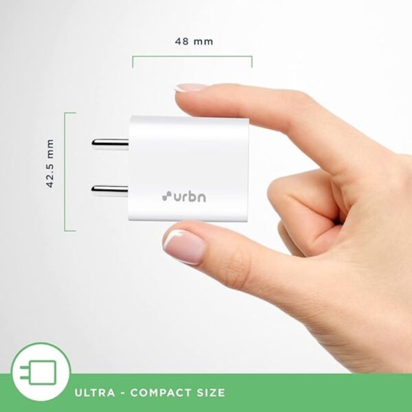 URBN 20W QCPD Dual Wall Adapter with USB Type C Cable3 - LXINDIA.COM