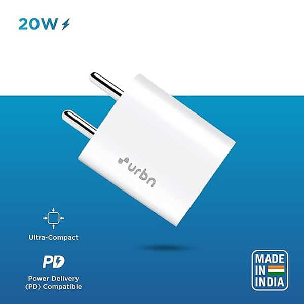 URBN 20W Type C Pd Charger with Type C to C Cable 1 - LXINDIA.COM