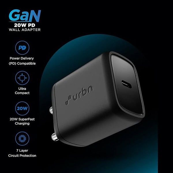 URBN 20W USB C iPhone GaN Charger2 - LXINDIA.COM