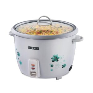 USHA RC10GS1 Steamer 500 Watt Automatic Rice Cooker 1 Litres White - LXINDIA.COM