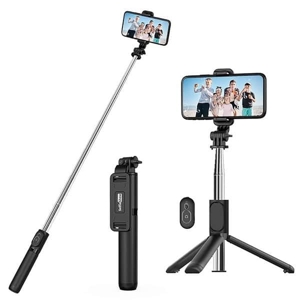 USTINE Extendable Selfie Stick With Wireless Remote And Tripod Stand - LXINDIA.COM