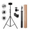 USTINE Portable 7 Feet 84 Inch Long Tripod Stand with Adjustable Mobile Clip Holder - LXINDIA.COM