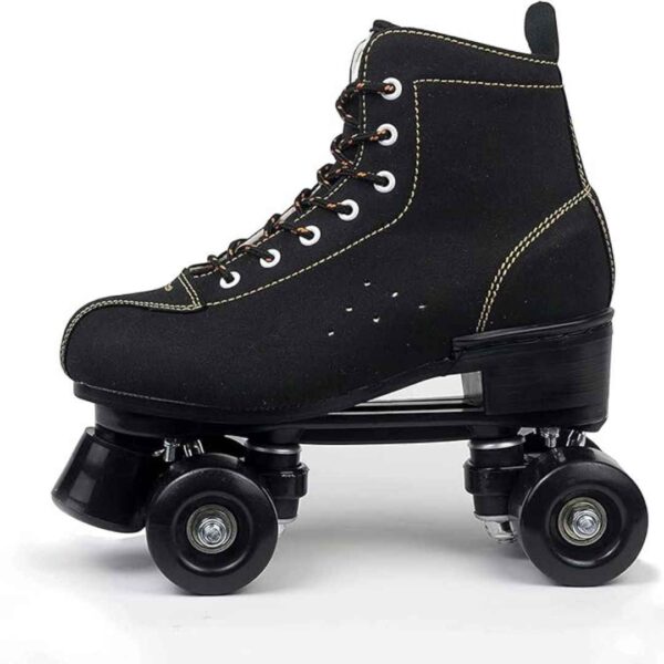 Ubervia Classic Quad Skates Women Men Roller Skate Black 1 - LXINDIA.COM