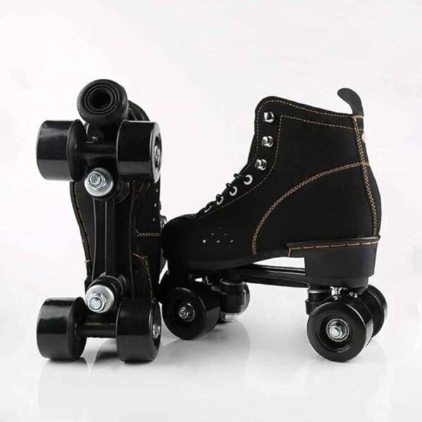 Ubervia Classic Quad Skates Women Men Roller Skate Black 3 - LXINDIA.COM