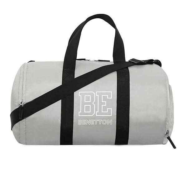 United Colors Of Benetton Drew Unisex Polyester Duffel Gym Bag Grey 1 - LXINDIA.COM