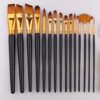 Universal Hub Round Pointed Tip Nylon Hair Artist Acrylic Brush Set of 12 1 - LXINDIA.COM