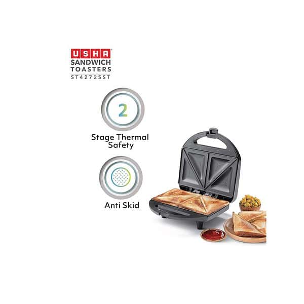 Usha 750 W ST4272 SST Non Stick Toaster B - LXINDIA.COM