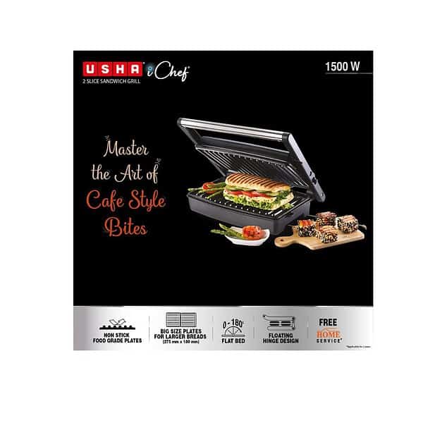 Usha iChef Sandwich Grill 1500 Watt Toster A - LXINDIA.COM