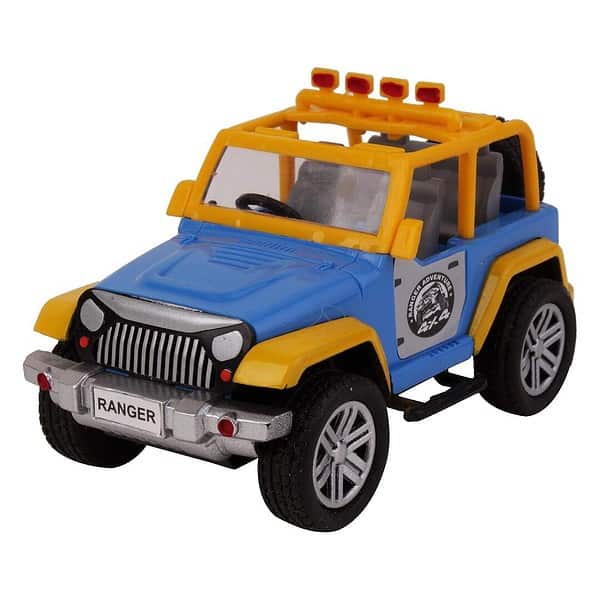 VEERO Ranger Adventure Jeep Pull Back Toy Blue - LXINDIA.COM