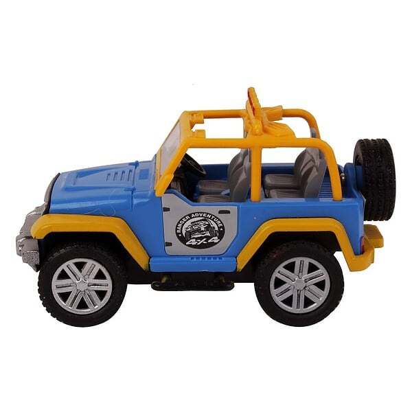 VEERO Ranger Adventure Jeep Pull Back Toy Blue C - LXINDIA.COM