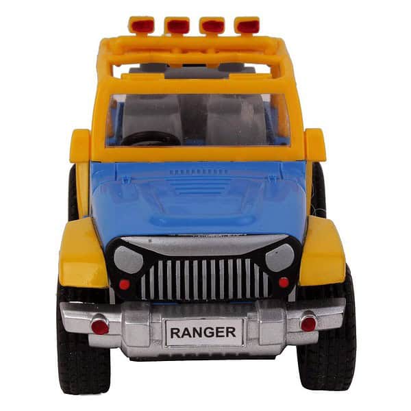 VEERO Ranger Adventure Jeep Pull Back Toy Blue C - LXINDIA.COM