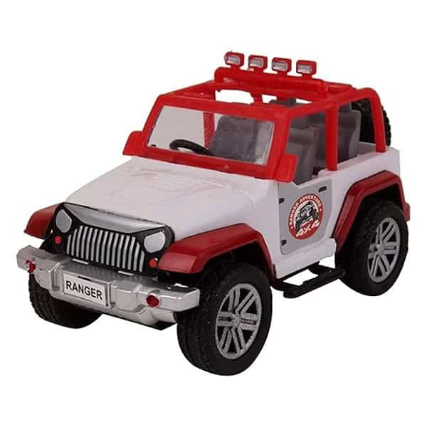 VEERO Ranger Adventure Jeep Pull Back Toy Red - LXINDIA.COM