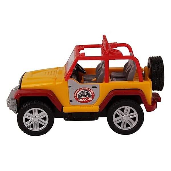 VEERO Ranger Adventure Jeep Pull Back Toy Yellow - LXINDIA.COM