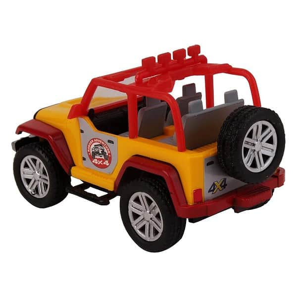 VEERO Ranger Adventure Jeep Pull Back Toy Yellow B - LXINDIA.COM